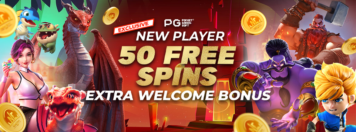 New Player 50 Free Spins Extra Welcome Bonus