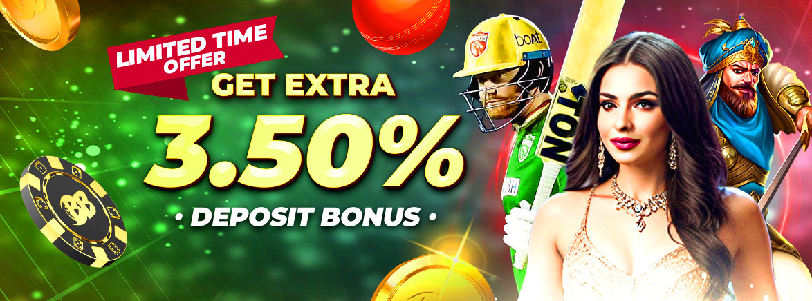 Get Extra 3.50% Deposit Bonus